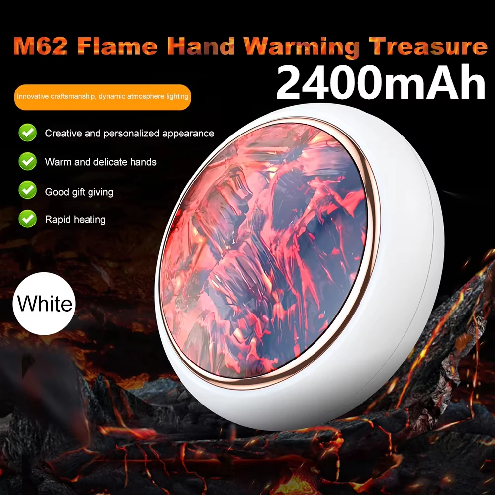 Xiaomi Hand Warmer Fast Heating And Warming Up Dynamic Flame Atmosphere Lamp Mini Portable For Outdoor Travel Camping Winter New