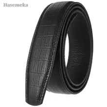 

No Buckle Designer Mens Belts Body The crocodile grain High Quality Men Automatic Belt Body Cowhide Belt Cowboy
