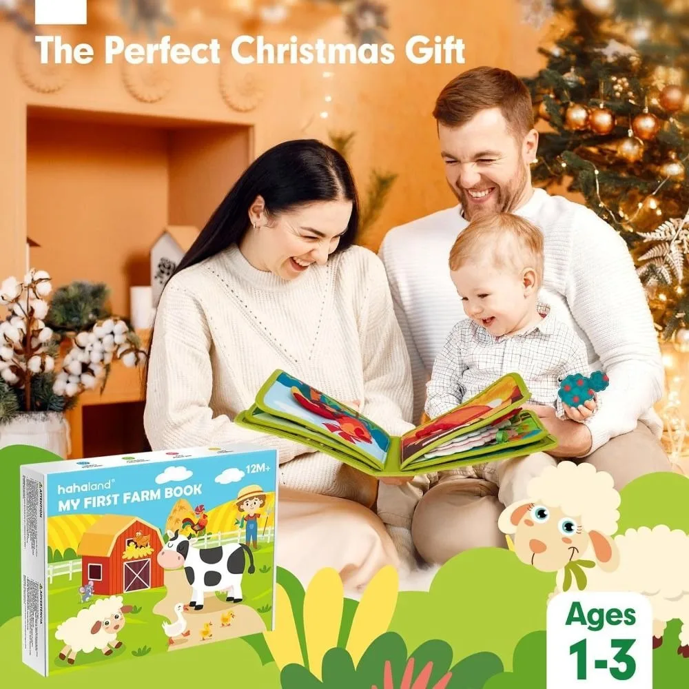 Educational Montessori Felt Quiet Book Farm Animal Learning Toys_voghion.com