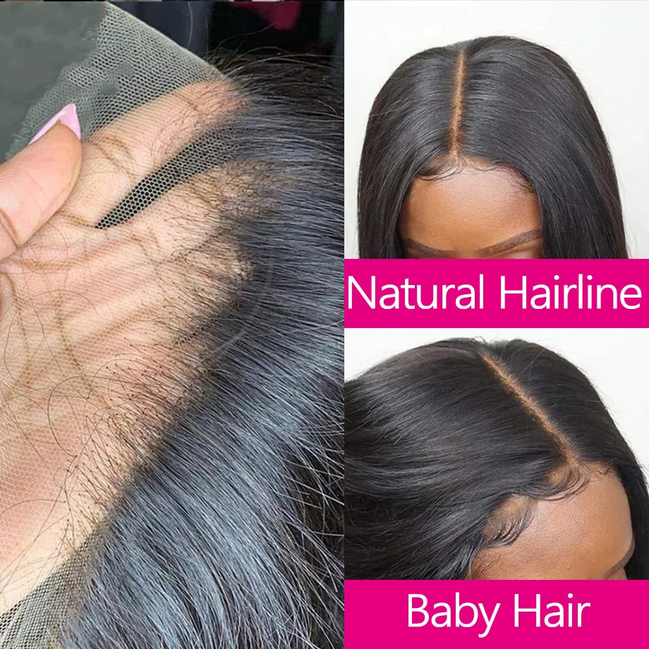 4x4 5x5 6x6 13x4 Lace Frontal Closure Straight Human Hair Transparent For Woman human hair lace closure