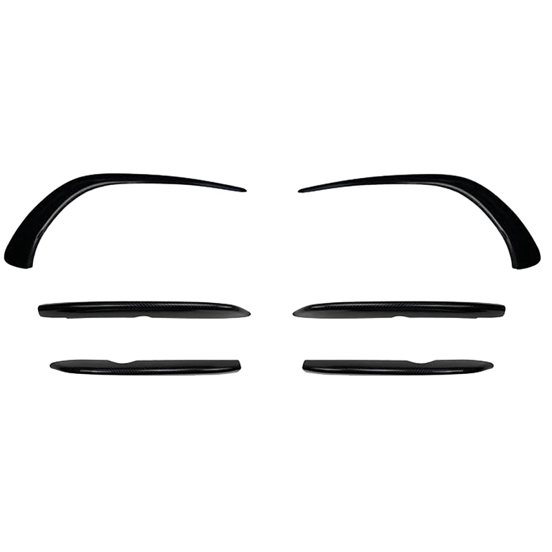 

Carbon Fiber Front Bumper Spoiler Air Knife Covers Stickers for Mercedes Benz CLA C118 CLA200 260