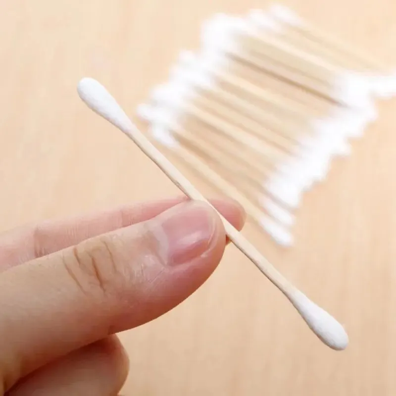 100pcs Double-ended Cotton Swabs 5 Packs