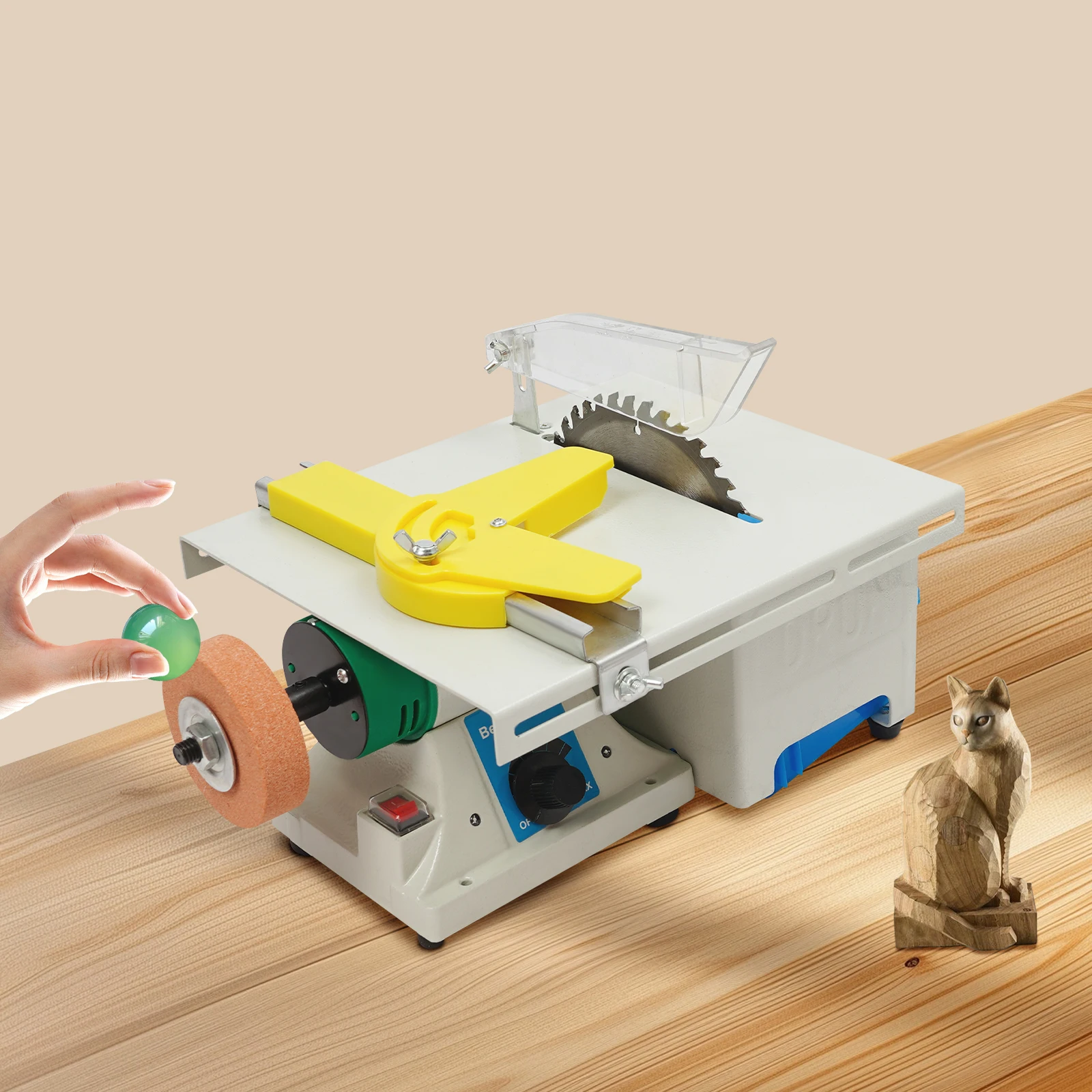 750 W Mini-Tischkreissäge, Schmuckherstellung, Polierer mit flexiblem Schaft, multifunktionaler Tischschleifer, Schleifmaschine, Poliermaschine, Holzbearbeitungswerkzeug – Detail 7