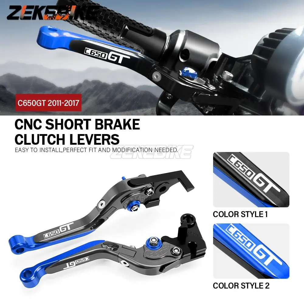 

FOR BMW C650GT 2011-2013 2014 2015 2016 2017 Motorcycle Hand Brake Clutch Adjustable Levers Handle Folding Extendable Lever grip