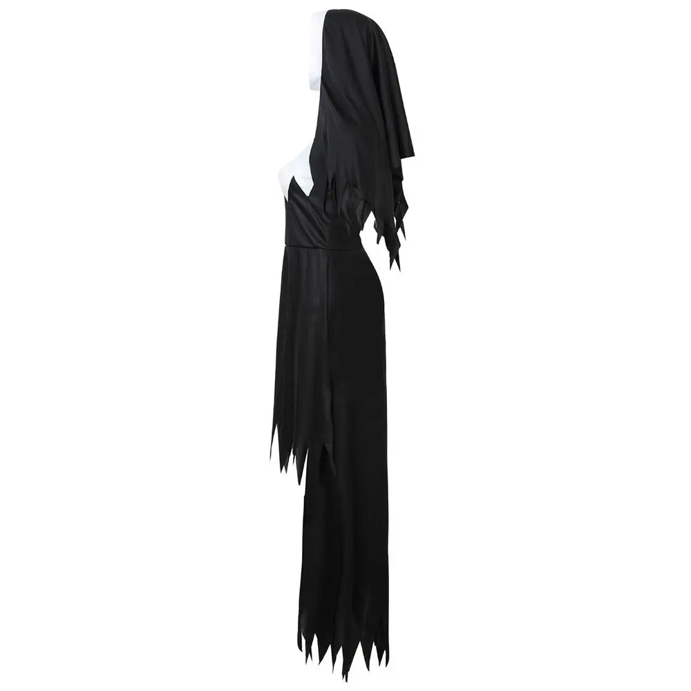 S-XL Halloween Costume Demon Scary Sinful Sister Long Robes Lady Spooktacular Bloody Nun Cosplay Fancy Dress halloween costumes