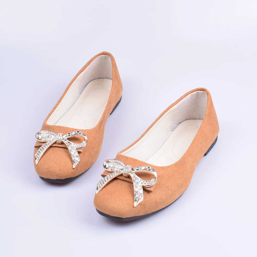 women's shoes extra wide Women's Flats Crystal Butterfly-Knot Candy Color Shoes Woman Loafers Shallow Autumn Ladies Flat Shoes Summer Large Size 35-43 ballet flats shoes Flats