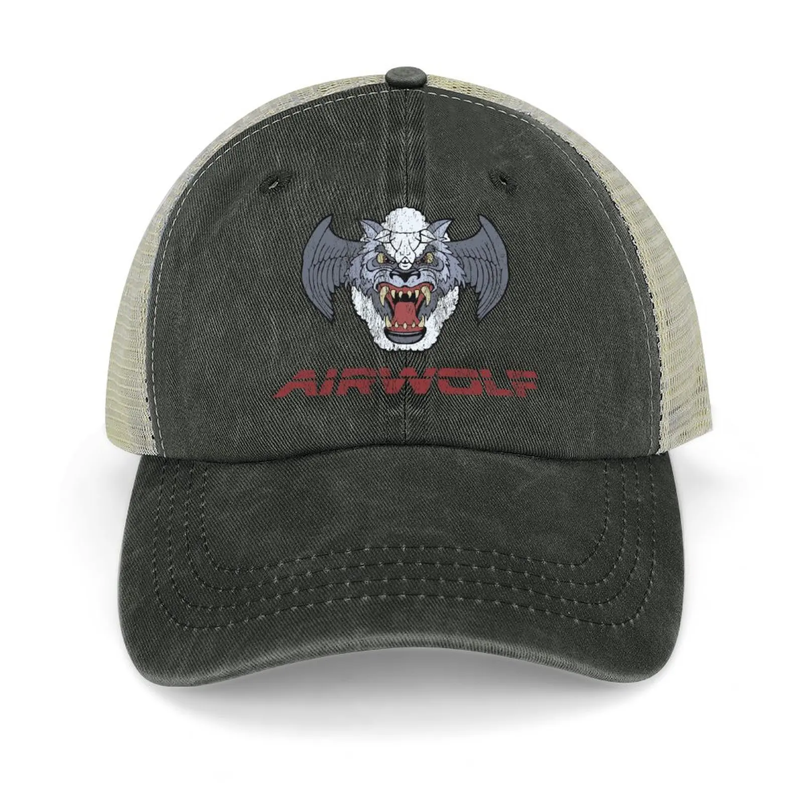 

Retro Airwolf Logo Cowboy Hat Big Size Hat Fishing cap Vintage Snap Back Hat Baseball Men Women's