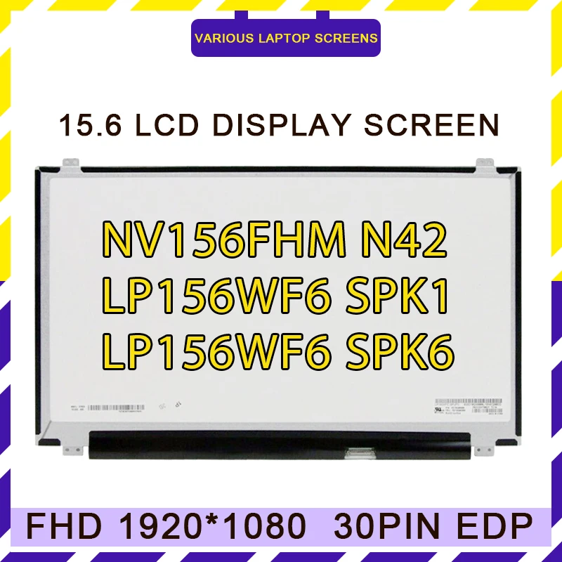 Nv156Fhm N42 Muslimb Spk1 Spk6 Per Thinkpad P50 P51 P50S E560 E565 L590 L580 L570 L560 E570 E575 Schermo Lcd Fhd Ips Sottile Da 15.6"