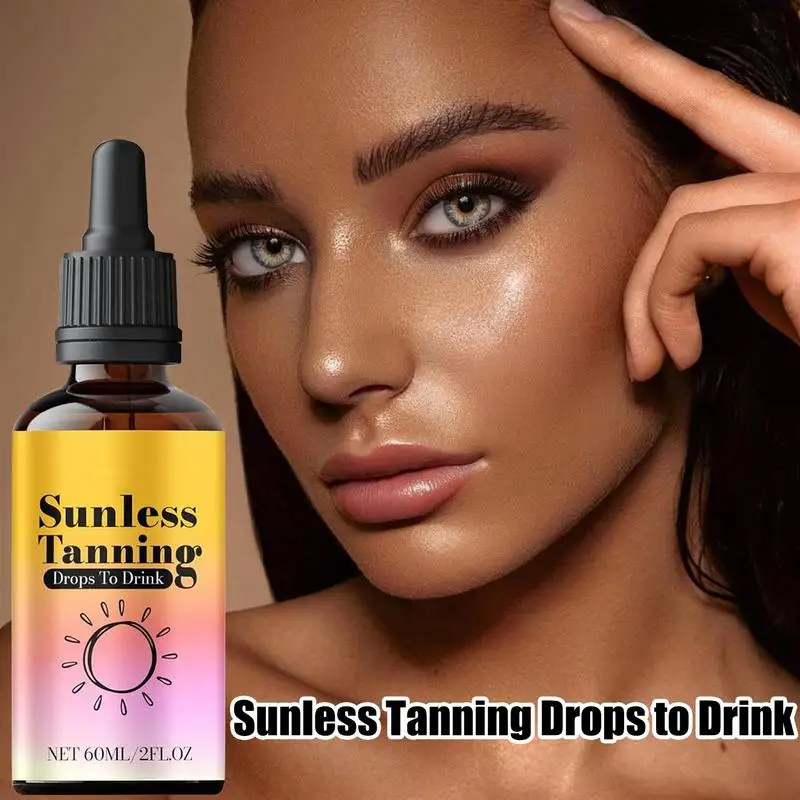 new 60ml Self -Tanning Drops Body Self Tanner Sunless Tanning Lotion For Natural-Looking Tanner For Body Skin Care