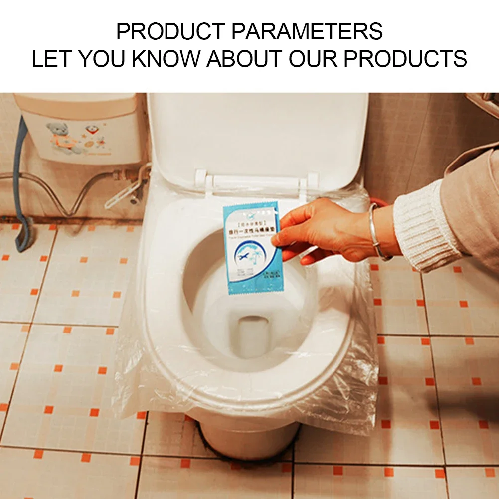 Disposable Toilet Seat Cover Waterproof Safety Toilet Seat Mat Individually Packed Cover Pads for Outdoor Camping