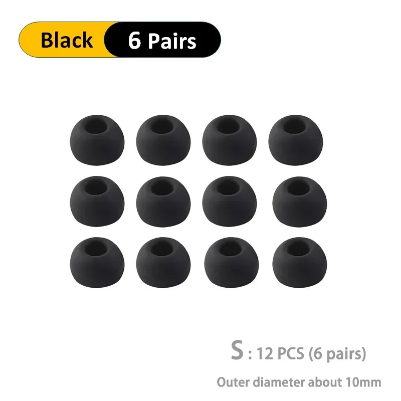 Soft Silicone Replacement Eartips - Comfortable Earbuds Cushions for In-Ear Headphones