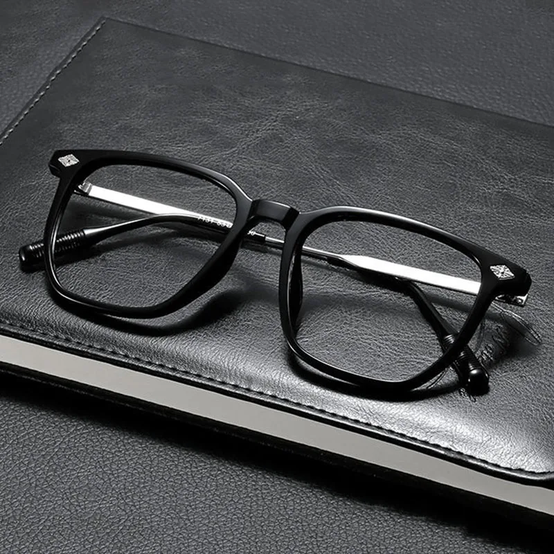 Fashion Optical Glasses Frame Women Anti Blue Light Men Business Large Square Eyeglasses Vintage Prescription Eyewear