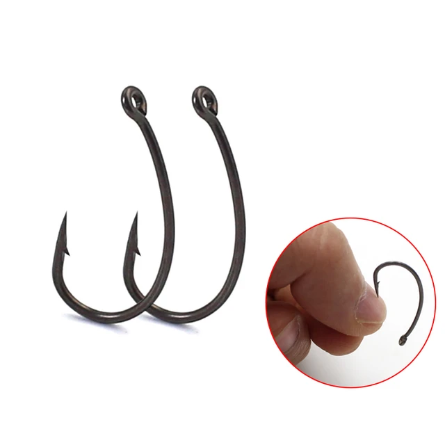 20pcs Carp Fishing Hooks Fishing Tackle Boxes Kurv Shank Hook Hair