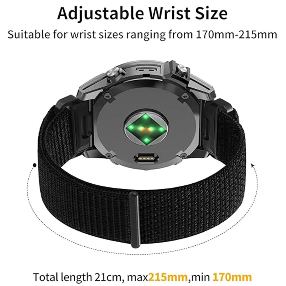 Premium Woven Nylon QuickFit Strap - Durable and Stylish Replacement Bracelet