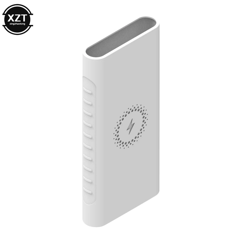 Power Bank Case Silicone Protective Case Cover for Xiaomi Powerbank WPB15PDZM WPB100 WPB15ZM Sleeve 10000mAh PLM11ZM PLM13ZM Wireless Powerbanks