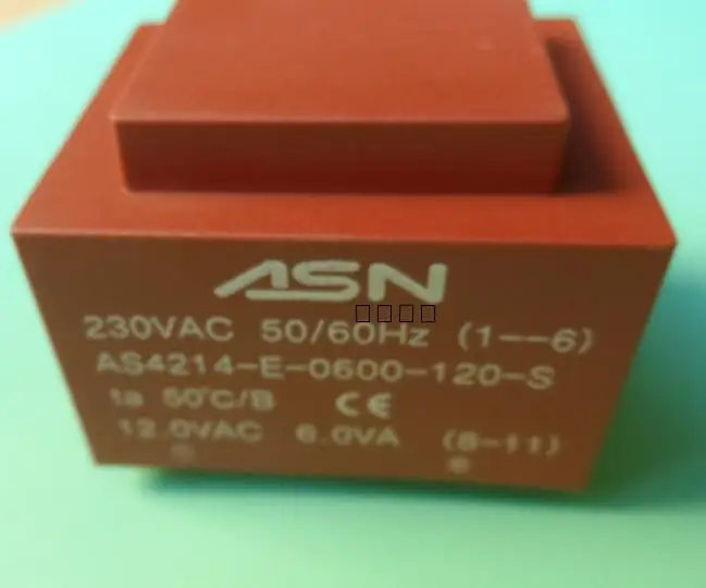 6VA 230V/12V transformer AS4214-E-0600-120-S replaces 05-1004-14