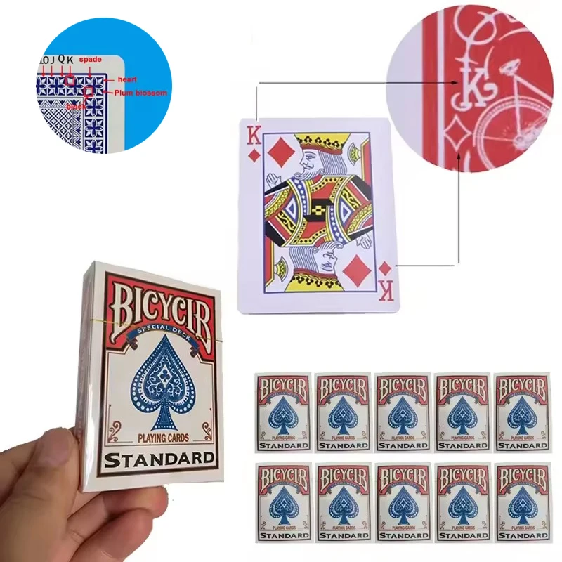 54 carte da gioco con etichetta Carta da poker segreta contrassegnata Mazzo di carte spogliarellista contrassegnato Collezione regalo di giochi da tavolo magici come strumenti magici