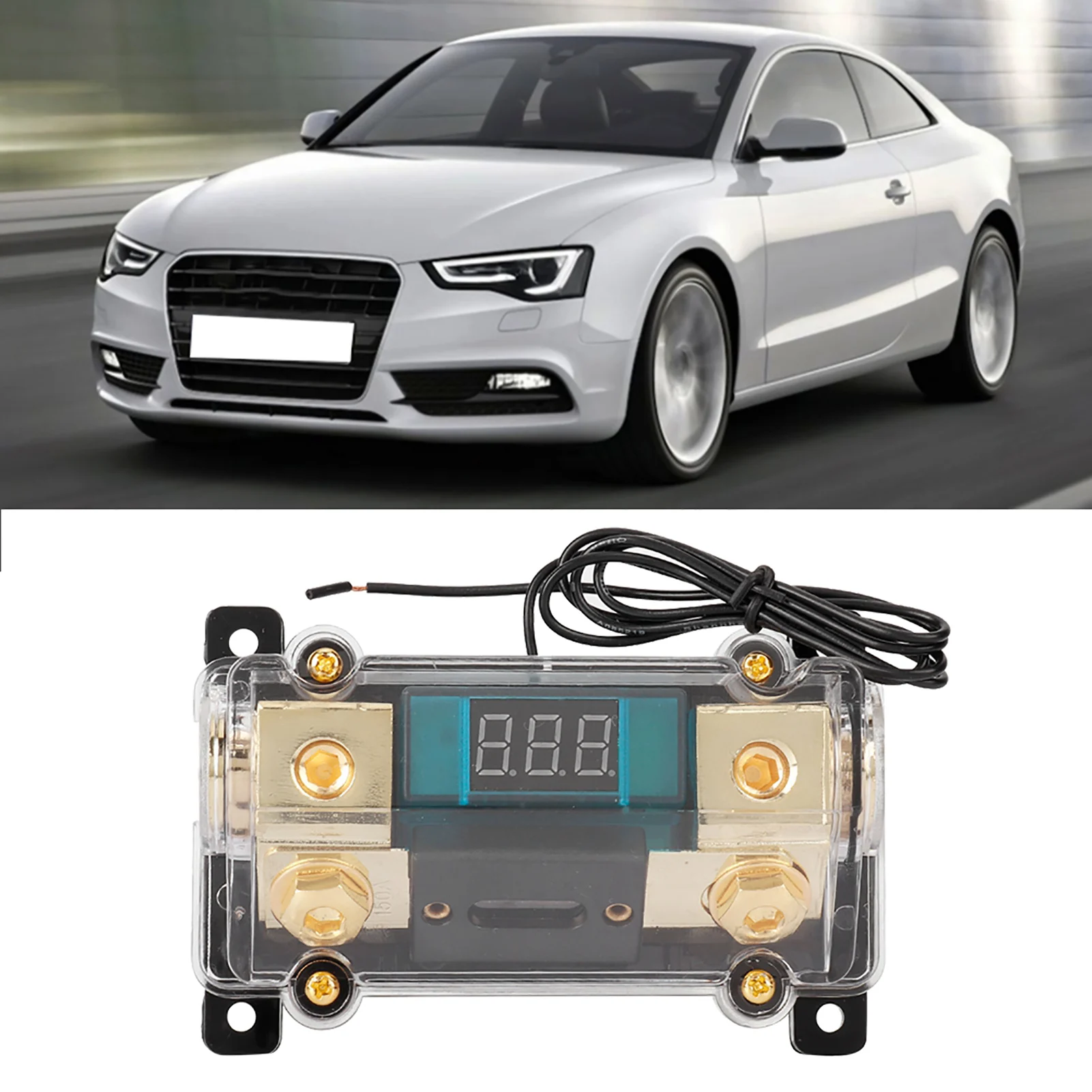 Car Audio Power Holder Audio Power Holder Car Stereo Distribution Block Box Digital Display