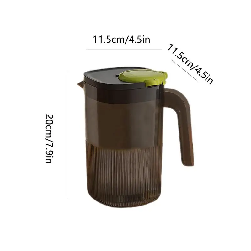 Water Pitcher Large Capacity Cold Water Pitcher 2200ml With Handle Fridge Iced Drink Kettle Beverage Jar Cold Tea Containers