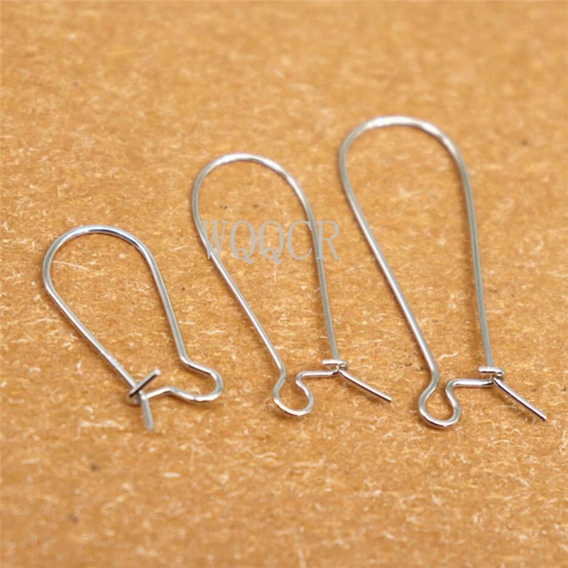 Buy STERLING SILVER LOCKING Hook Earrings Small Sleeper Kidney Ear Wire .  Interchangeable Earwires . Nickel Free No.00e171 Online in India - Etsy