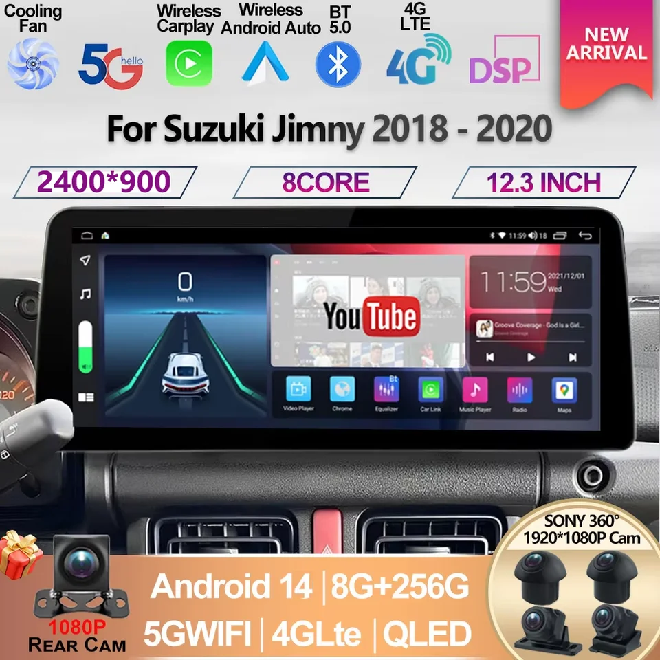 中古】Android 11 カーラジオステレオGPSナビゲーター ダブル