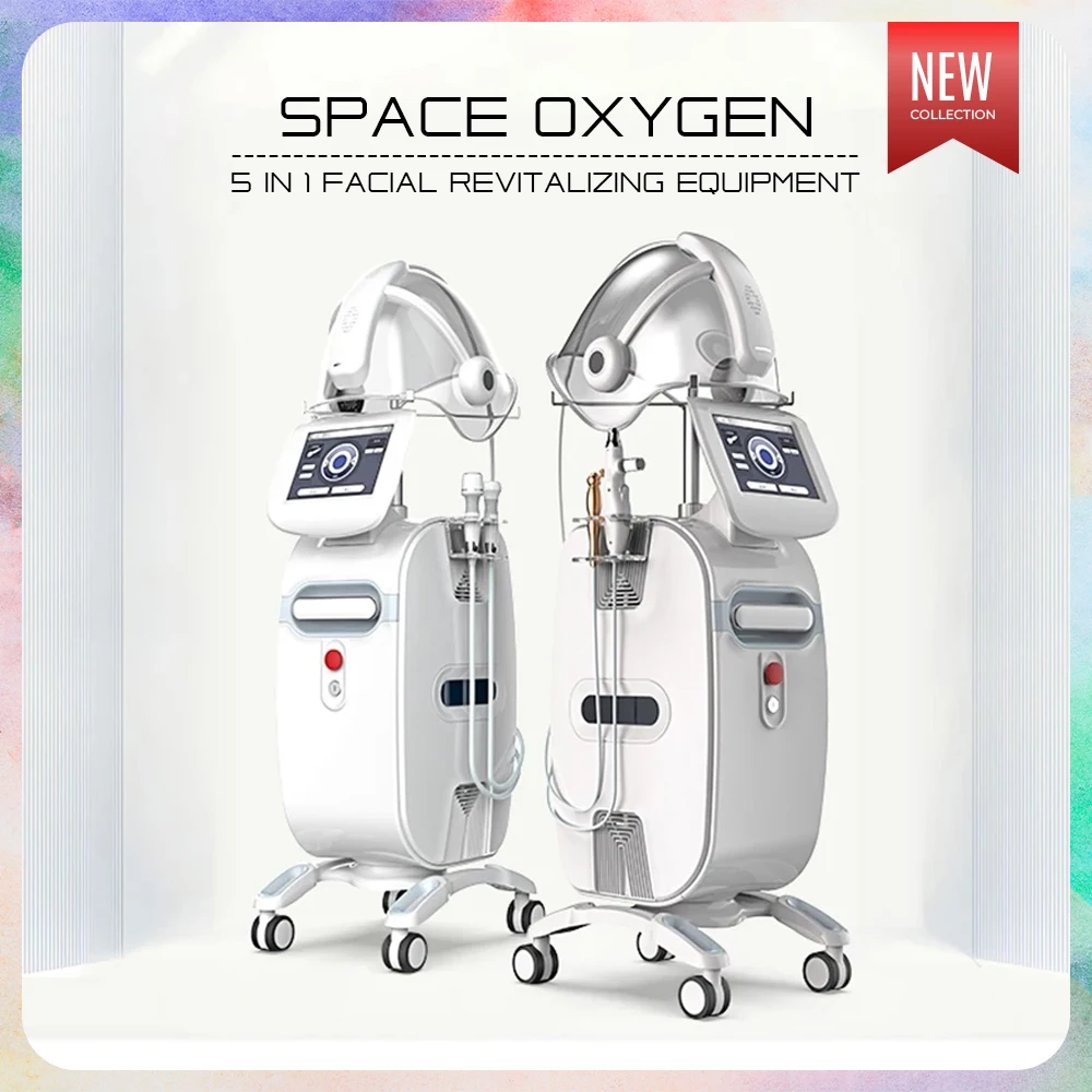 5 in 1 Facial Revitalizing Equipment Oxygen Mask Face Lifting Skin Rejuvenation Tightening Firming Beauty Salon Instrument