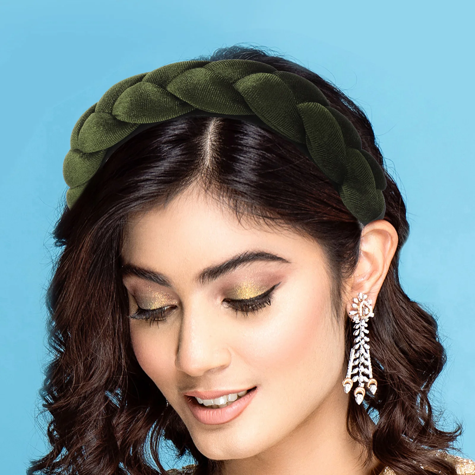 

Braid Headband Headbands for Girls Face Washing Headgear Decorative Hair Hoop Braided Fabric Women's