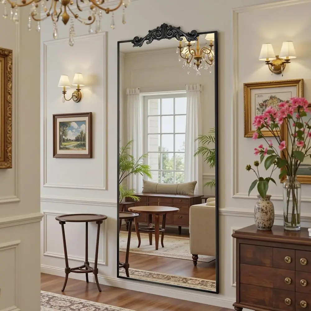 65 x 22 Black Full-Length Mirror 2