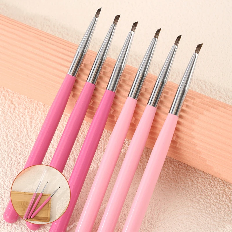 1Pcs Triangular Brush Nails Art Brush Pen 3D Tips Pattern Phototherapy Acrylic UV Gel DIY Manicure Tools