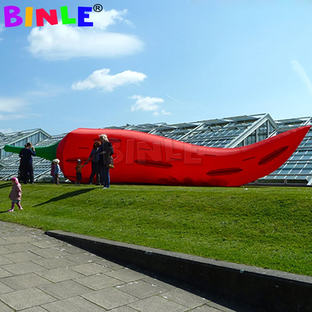 4m Event Advertising Inflatable Vegetables Customized Exhibition Giant Chili For Promotional |