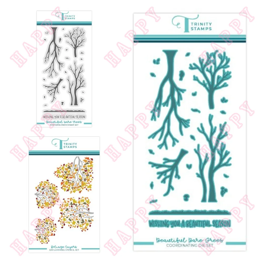 

Beautiful Bare Trees Metal Cutting Dies Stamps Decoration DIY Scrapbooking Diary Album Paper Template Card Embossing Handcraft