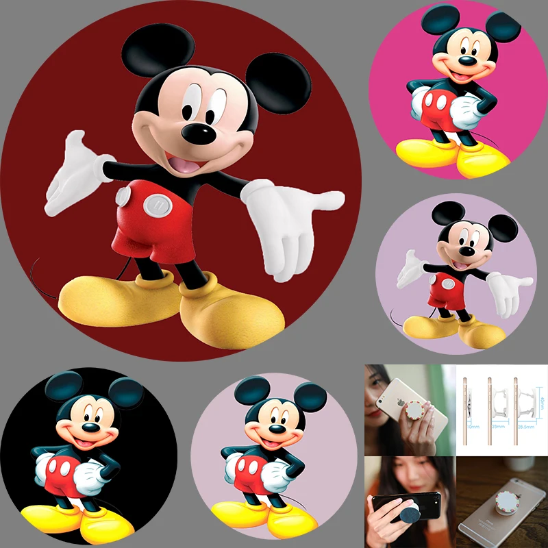 Mickey New Lovely Phone Holder Support Smartphone Phone Holder Pocket Socket Grip Stand for Phones and Tablets for iphone 12 13