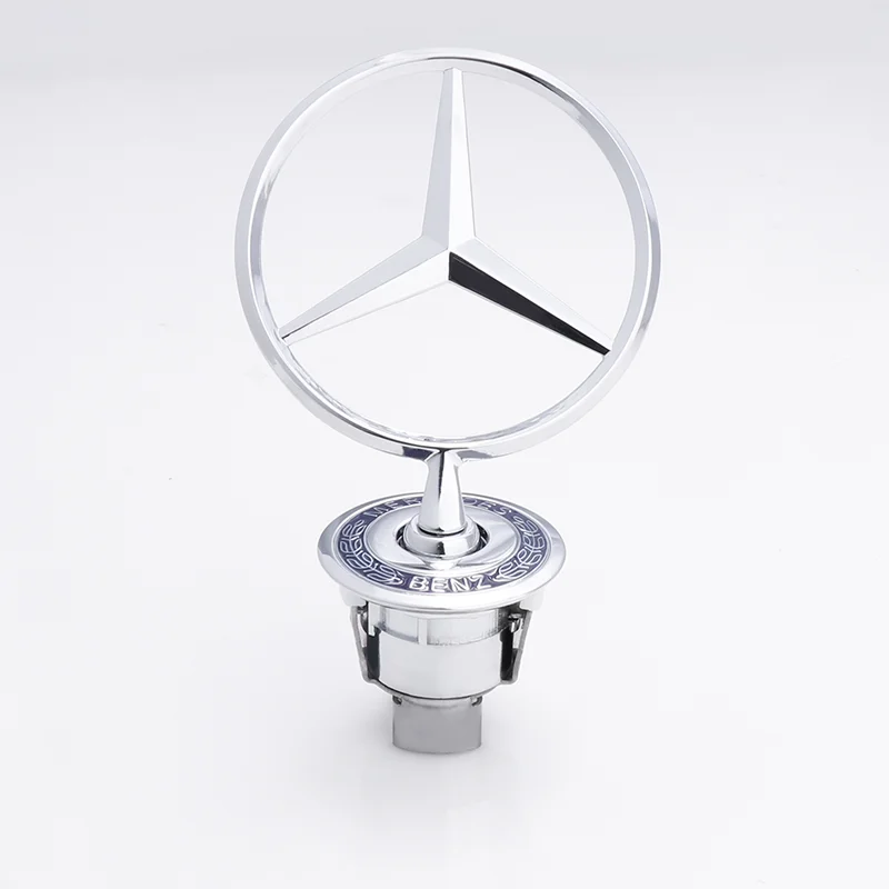Car Star Hood Badge Chrome Logo For Mercedes Benz C E S-Class W204 W205 W212 W213 W211 W220 W222 W223