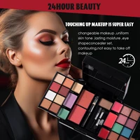 Portable Multi-Use Make Up Set, Glitter Mini Holiday Gift Creamy Facial Travel Makeup Kits with Blush & Eyeshadow & Lip Gloss 1