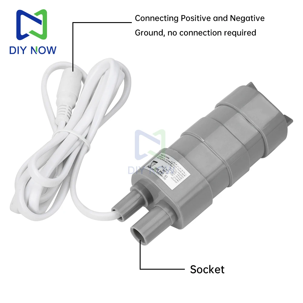 High-Pressure Submersible Water Pump, 600L/H 17W, Three-Wire Micro Motor