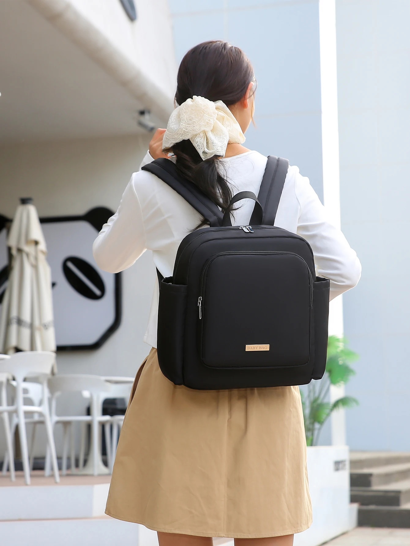 Large Capacity Baby Carrier Backpack With Bottle Insulation Slot_voghion.com