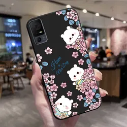 Floral Shockproof Silicone Soft TPU Phone Case - Enhanced Protection and Stylish Back Cover for TCL 40R 5G (HS-C0604)