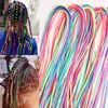 90cm Mix Colorful 4-30Pcs Hair braids Rope strands for african braids Girls DIY Ponytail braids Women Styling Hair Accessories 6