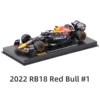 Bburago 1:43 RedBull 2022 RB18 #1 #11 F1 Formula Car Static Die Cast Vehicles Collectible Model Racing Car Toys 1