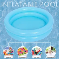 Piscine gonflable d'été pour bébé 60cm, pataugeoire extérieure portable pour enfants, piscine ronde pour bébé, salle de bain pour enfants, jouets d'anneau de natation 4