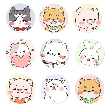 어린이용 만화 예방 접종 라운드 밴드, 상처 석고 원형 모양 패치, 통기성 접착 붕대, 묶음당 120 개