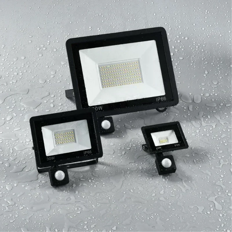 

Led Flood Light Outdoor Lighting 10W 20W 30W 50W 100W Led Lamp With Light Motion Sensor 220V Focus Led Spotlight Ip66 Waterproof