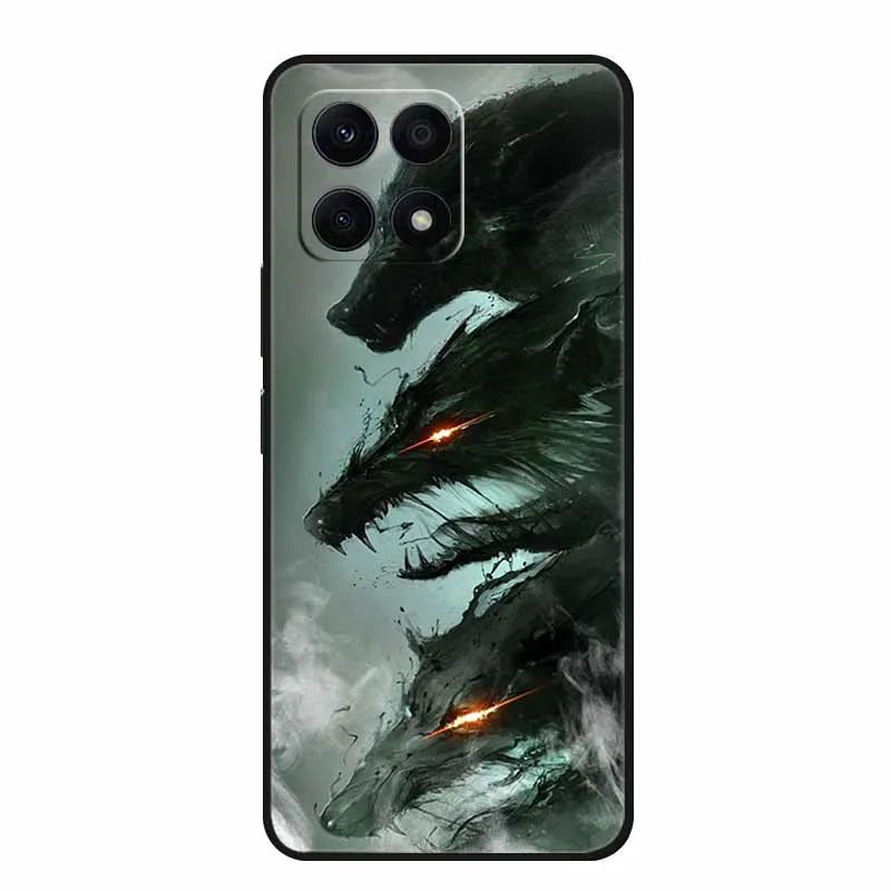Lion Wolf TPU Silicone Protective Case - Soft Printed Cover
