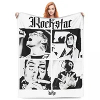 Super Warm Blanket Travel Duki Argentine Rapper Rockstar Music Bedding Throws Singer Flannel Bedspread Chair Sofa Bed Cover 1