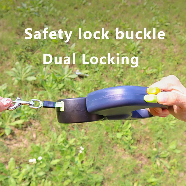 Retractable Dual Doggie Leash with LED Light 5