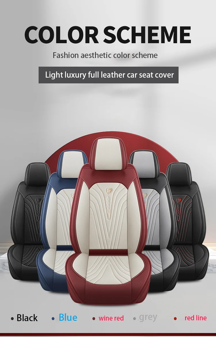 Five seater universal leather Car seat covers For Mini Cooper Cooper S  Countryman Clubman Auto Accessories Car-Styling