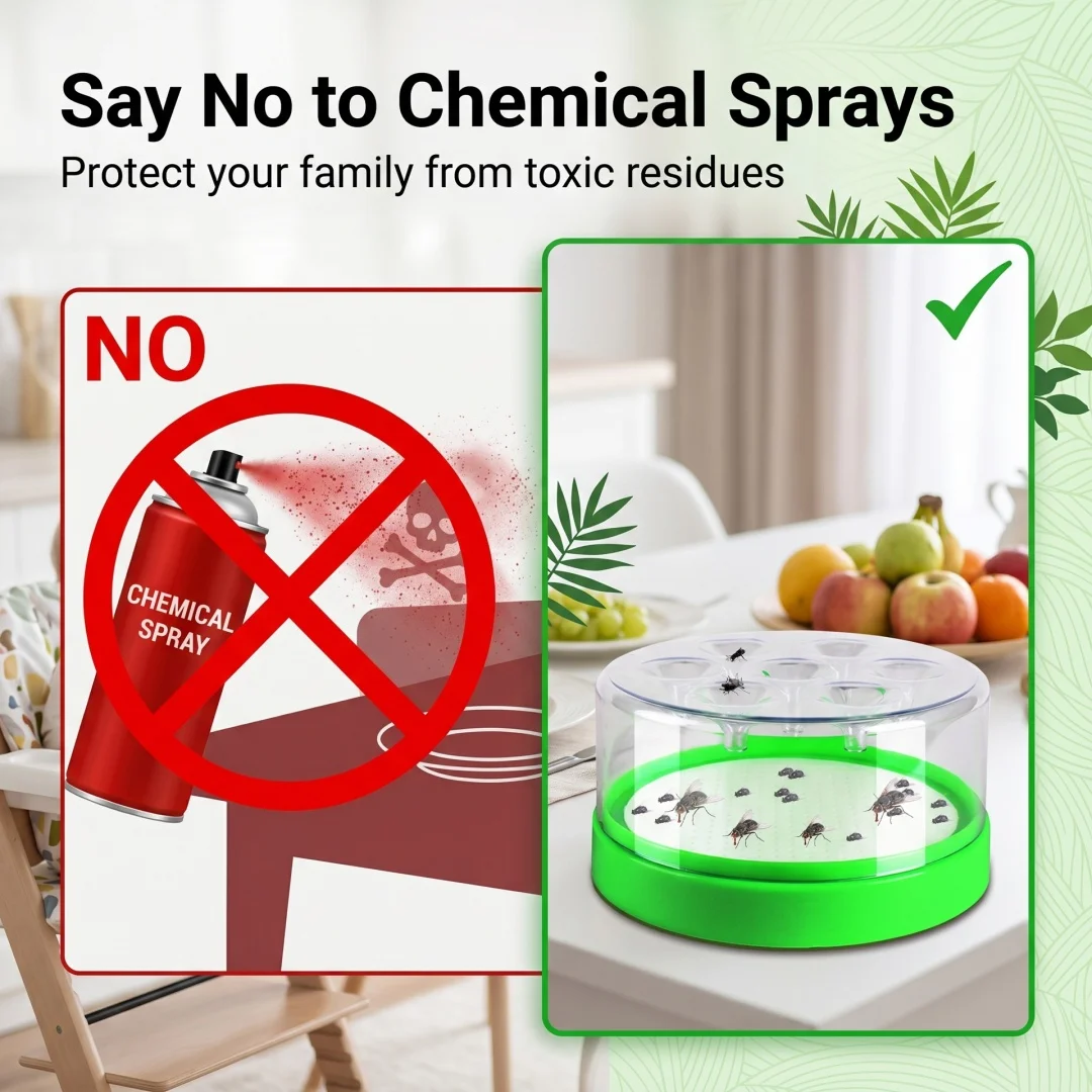 Reusable Fruit Fly Trap - Highly Effective Insect Catcher for Versatile Bug Pest Control