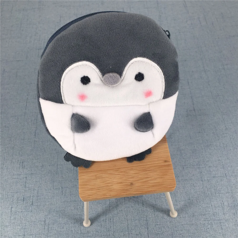 Coin Purse Plush 3 Colors 10CM Penguin 10CM Plush Cotton Animal Coin BAG Purse