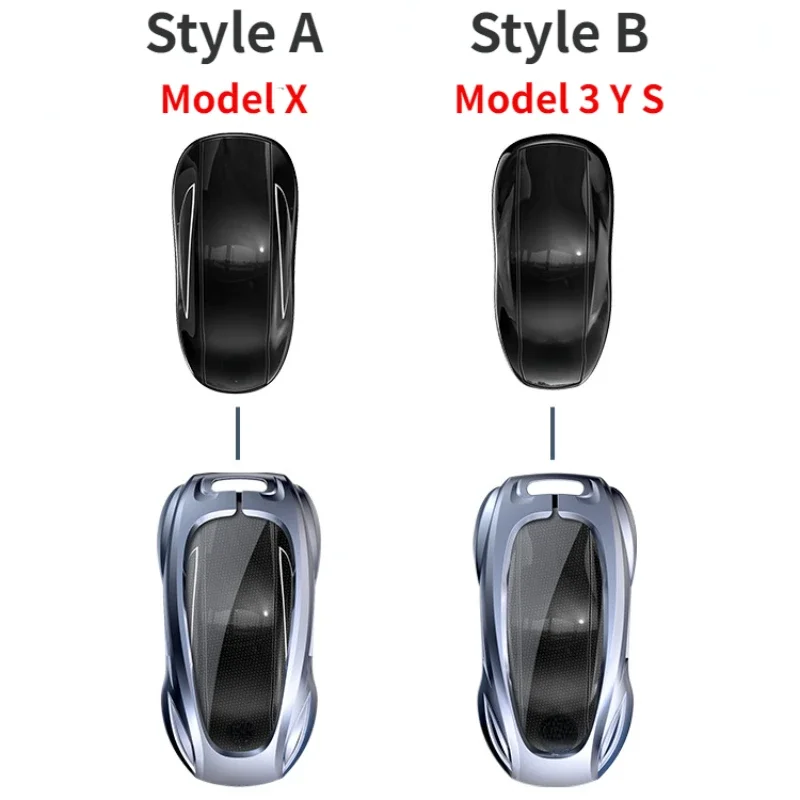 Zinc Alloy Car Key Protection Shell Tesla Model 3 Y S Model X