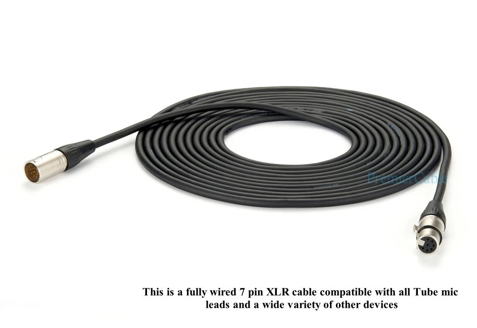 7-poliges XLR-Röhren-Mikrofonkabel, XLR-Stecker auf Buchse, Verlängerungskabel, Mic Audio, XLR-Anschlusskabel für Mikrofon und Audio – Detail 4